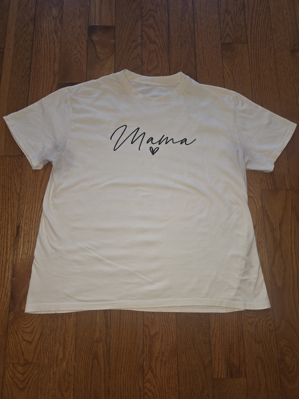Mama Script Short Sleeve Tee - White